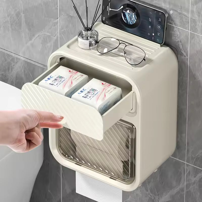 🛁 Organizador y Dispensador de Baño con Cajón Oculto 🔒